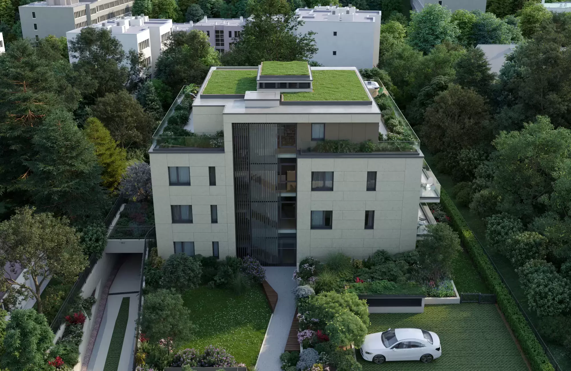 A Csatárka Residence épületének körbeforgatható látképe